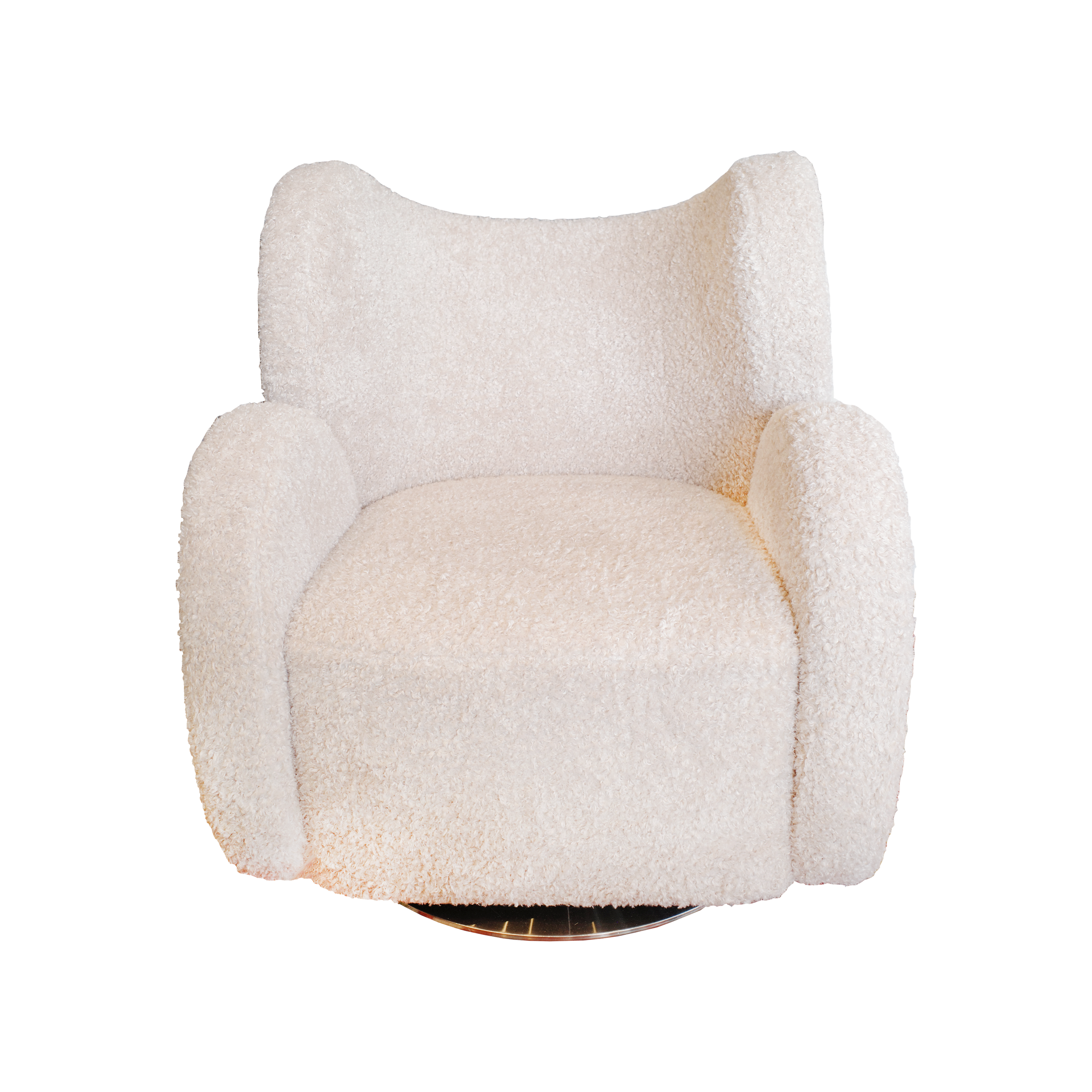 GALLE BOUCLE ANGELIC DOUBLE ARM CHAIR PEACH GALLE 49